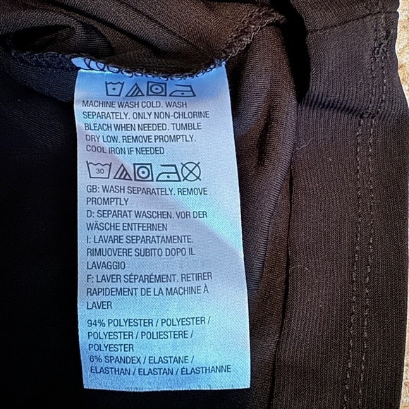 Women With Control Women's Top Size Large TALL Bell Sleeves Black Goth Whimsy - Picture 6 of 7